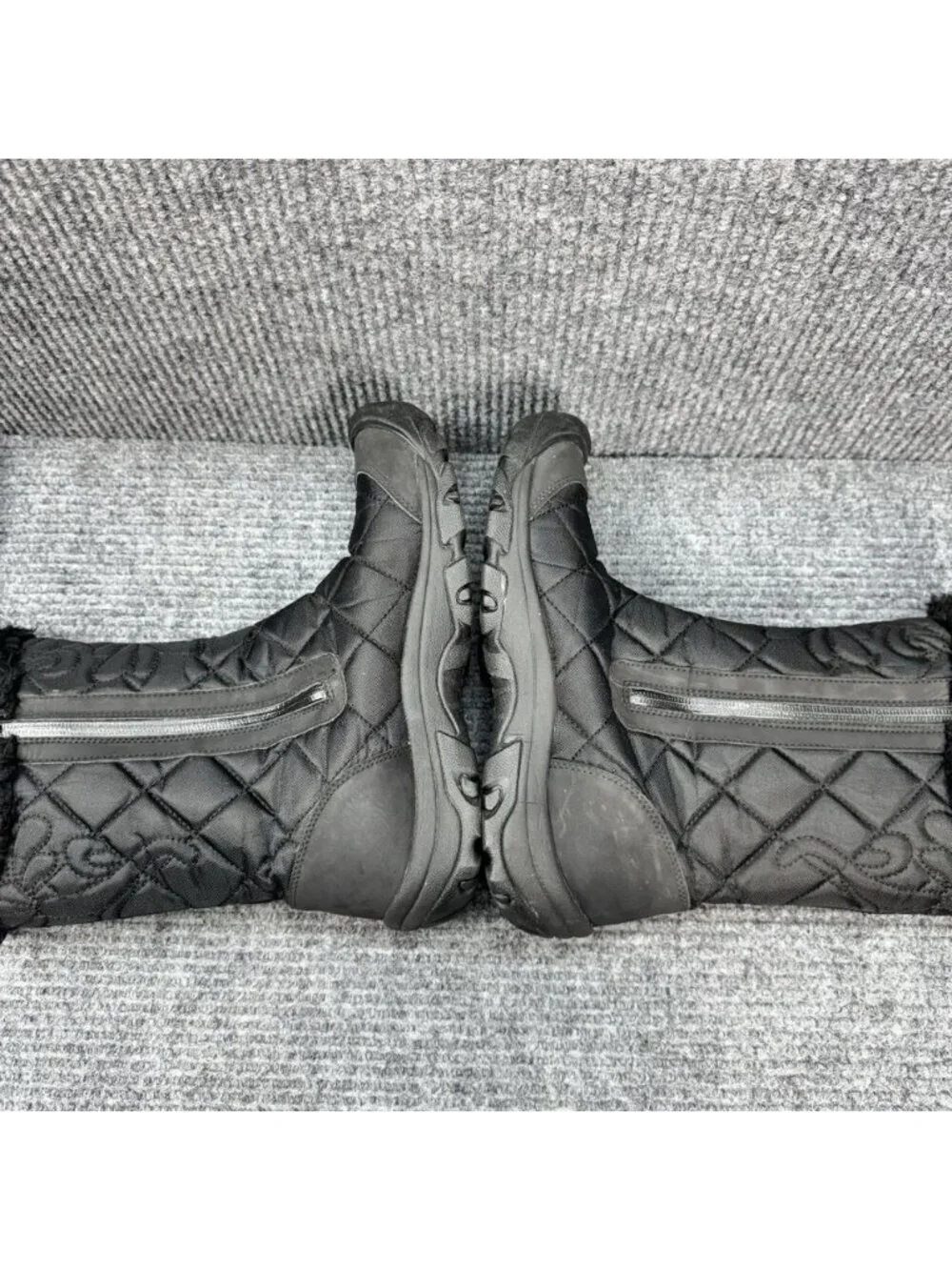 Keen Dry Burlington Boots Womens 10 Black Insulated Snow Mid Calf Quilted Zip
